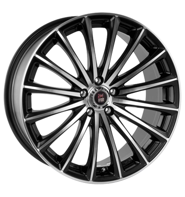 pneumatiky - 7.5x17 4x108 ET25 24H du Mans GP1 schwarz satin black machined face Alustar Rfky / Alu Lorinser Quad Velkoobchod