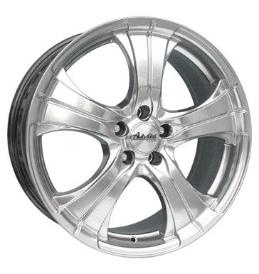 pneumatiky - 8.5x19 5x130 ET51 Advanti Racing Straycat SG43 silber mirror paint Slevy Rfky / Alu Stresn nosic + stresn boxy Irmscher Autodlna