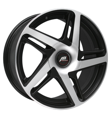 pneumatiky - 8x18 5x108 ET45 AEZ AirBlade schwarz Black matt polished GS-Wheels Rfky / Alu Soundboards + adaptr krouzky EXCENTRI b2b pneu