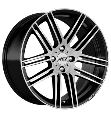 pneumatiky - 7x17 4x100 ET38 AEZ Cliff Dark schwarz black polished Flip zvaz Rfky / Alu XTRA Autordio Rarity Hlinkov disky