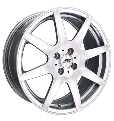 pneumatiky - 7x17 4x108 ET15 AEZ Icon 8 silber hochglanz poliert antny vozidel Rfky / Alu Offroad All Terrain motec pneus