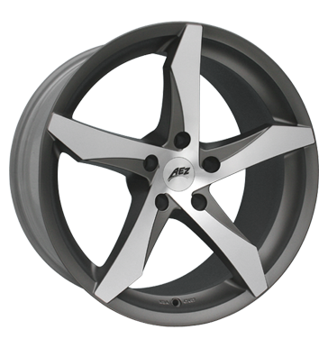 pneumatiky - 8x17 5x112 ET45 AEZ Lascar grau / anthrazit anthracite matt polished Offroad cel rok Rfky / Alu kola z lehkch slitin nemrznouc smes pneu b2b