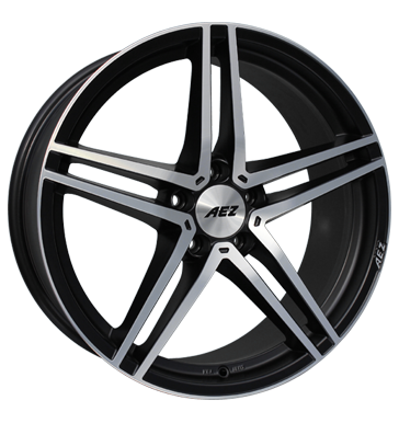 pneumatiky - 7x17 5x112 ET48 AEZ Portofino Dark schwarz Black matt polished Breyton Rfky / Alu ozdobnmi kryty motor velkoobchod s pneumatikami