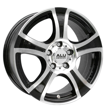 pneumatiky - 5.5x14 5x100 ET35 Aludesign AD01 schwarz schwarz glanz vollpoliert VOLKSWAGEN Rfky / Alu kapaliny neprirazen kategorie produktu Autoprodejce