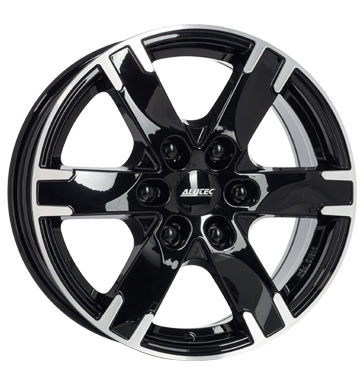 pneumatiky - 7x16 6x114.3 ET45 Alutec Titan schwarz diamant-schwarz frontpoliert moped Rfky / Alu odevy Artec b2b pneu