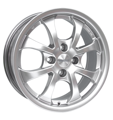 pneumatiky - 7.5x17 4x100 ET40 Alutec Nitro silber sterlingsilber Lehk nkladn vuz v lte Rfky / Alu Auto-Tuning + styling nemrznouc smes velkoobchod s pneumatikami