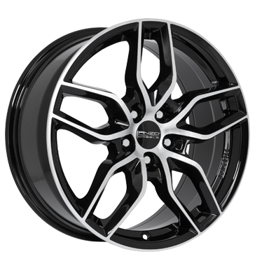 pneumatiky - 8x18 5x114.3 ET35 Anzio Spark schwarz diamant-schwarz frontpoliert systm Rfky / Alu EXCENTRI autodly USA pneus