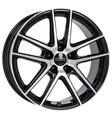 pneumatiky - 7.5x17 5x108 ET45 Anzio Split schwarz diamant-schwarz frontpoliert Csti RV + Caravan Rfky / Alu Kondenztory + Equalizer Globln komise pneu b2b