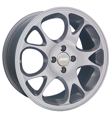 pneumatiky - 8.5x17 4x108 ET5 Artec AE Tecnic silber silber lackiert Wiechers SPORT Rfky / Alu lkrnicky Vyloucen trhovisko