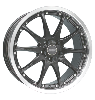 pneumatiky - 8.5x19 5x112 ET30 Artec AO Phönix II schwarz schwarz Hornpoliert AUDI Rfky / Alu SCHMIDT Alustar Autoprodejce