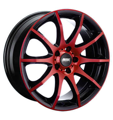 pneumatiky - 7.5x18 5x112 ET45 Artec AR2 rot color polished - red Smoor Rfky / Alu dly na nkladn auta AUTEC pneu b2b