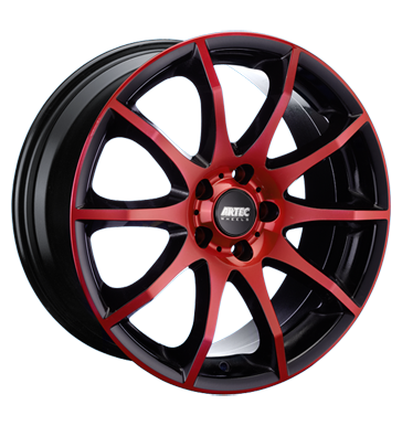 pneumatiky - 7.5x18 5x100 ET35 Artec AR2 rot color polished - red autodly USA Rfky / Alu Tube: Kolo ozdobnmi kryty Prodejce pneumatk