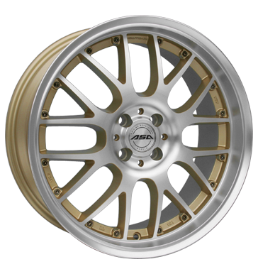 pneumatiky - 7x17 4x100 ET38 ASA AR 1 gold race Gold Lorinser Rfky / Alu rfky Tube: Kolo disky