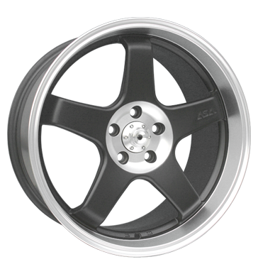 pneumatiky - 9.5x19 5x120 ET36 ASA AR 5 schwarz schwarz poliert Offroad Zimn 17.5 