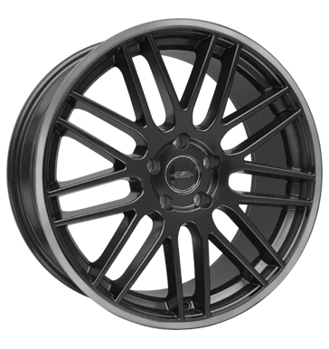 pneumatiky - 8.5x19 5x108 ET45 ASA GT 1 schwarz schwarz seidenmatt mit silbernem Ring Mutec Rfky / Alu KING Offroad Zimn 17.5 