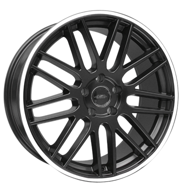 pneumatiky - 8x17 5x100 ET35 ASA GT 1 schwarz schwarz seidenmatt mit weiYem Ring Axxion Rfky / Alu viditelnost truck lto pneus