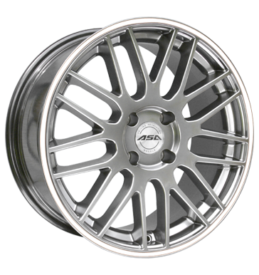 pneumatiky - 8x17 4x100 ET35 ASA GT 1 silber shiny silber mit weiYem Ring Parka Rfky / Alu zemn prce hasic prstroj pneu b2b