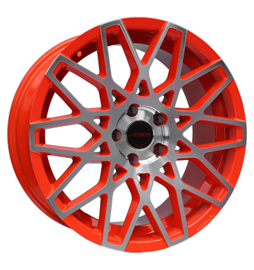 pneumatiky - 8.5x18 5x108 ET40 ASA GT 4 orange orange neon frontpoliert PONGRATZ Rfky / Alu Borbet Hadice / Chafers velkoobchod s pneumatikami