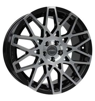 pneumatiky - 8.5x19 5x108 ET45 ASA GT 4 schwarz schwarz glanz frontpoliert Diablo Rfky / Alu cel rok Keskin Hlinkov disky