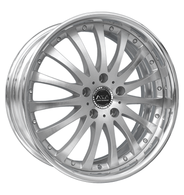 pneumatiky - 8.5x19 5x120 ET40 ASA ZR 1 silber frontpoliert zpad Rfky / Alu AUDI motocykl ventil pneumatiky