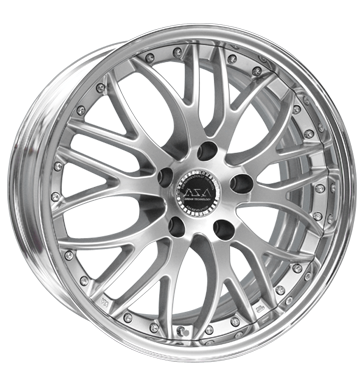 pneumatiky - 9.5x19 5x120 ET36 ASA ZR 2 silber shiny silber Slevy Rfky / Alu Bund bundy kmh-Wheels Hlinkov disky