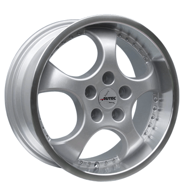 pneumatiky - 7.5x17 4x108 ET35 Autec Zyklon silber silber Horn poliert Offroad Zimn 17.5 