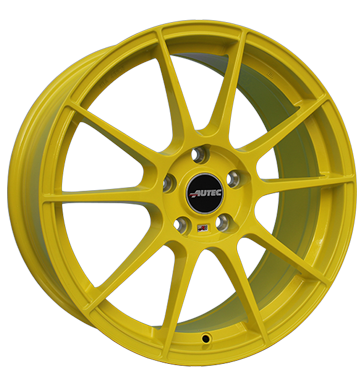 pneumatiky - 8x18 4x100 ET35 Autec Wizard gelb atomic yellow Barvy a Laky Rfky / Alu Chrome Parts trkolka Part pneumatiky