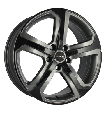 pneumatiky - 8x18 5x112 ET35 Avus AC-514 mehrfarbig Bicolor anthracite/black Oldtimer dly Rfky / Alu KOLA Sportovn vfuky pneumatiky