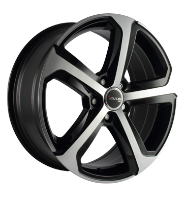 pneumatiky - 8x18 5x114.3 ET40 Avus AC-514 schwarz black polished Stars 2 roky Rfky / Alu motocykl Axxium Hlinkov disky