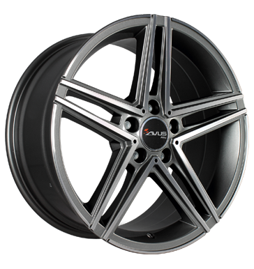 pneumatiky - 7.5x18 5x112 ET44 Avus AC-515 grau / anthrazit anthracite polished diskrtne Rfky / Alu Alustar Barracuda Velkoobchod