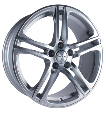 pneumatiky - 7.5x17 5x112 ET35 Avus AF 2 silber silver polished ADVANTI Rfky / Alu Offroad Zimn 17.5 