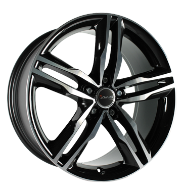 pneumatiky - 8.5x19 5x112 ET45 Avus AF 6 schwarz black polished prce Rfky / Alu Jahreswagen csti tela Autoprodejce