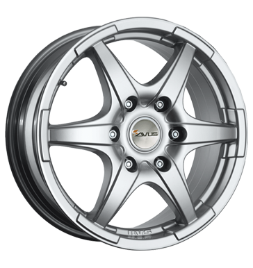 pneumatiky - 6.5x16 5x118 ET60 Avus Grizzly silber hyper silver opravu pneumatik Rfky / Alu MPT Flip zvaz pneus