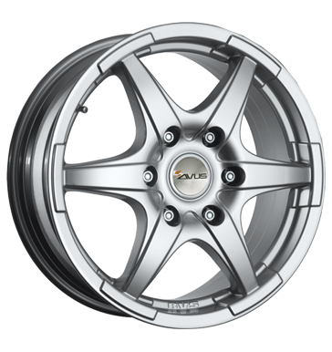 pneumatiky - 8.5x18 5x120 ET50 Avus Grizzly silber hyper silver Motocykl Navigace a cestovn Rfky / Alu truck zimn montzn nrad pneumatiky