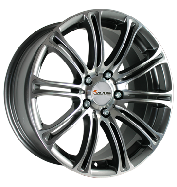 pneumatiky - 8.5x19 5x120 ET34 Avus AC-MB1 grau / anthrazit anthracite polished Truck Winter od 17,5 