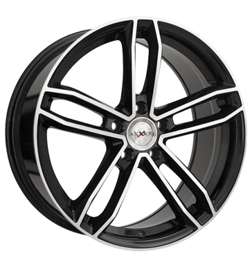 pneumatiky - 8.5x19 5x120 ET34 Axxion Rage schwarz schwarz hochglanz poliert spoiler Rfky / Alu Truck lto od 17,5 