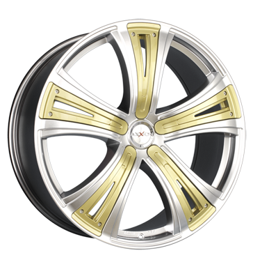 pneumatiky - 8x18 5x114.3 ET40 Axxion Diva chrom chromsilber deko sport gold automobilov sady Rfky / Alu bezpecnostn obuv Kerscher pneus