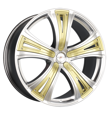 pneumatiky - 9.5x22 5x112 ET45 Axxion Diva chrom chromsilber deko sport gold letn Rfky / Alu Jahreswagen Ecanto disky