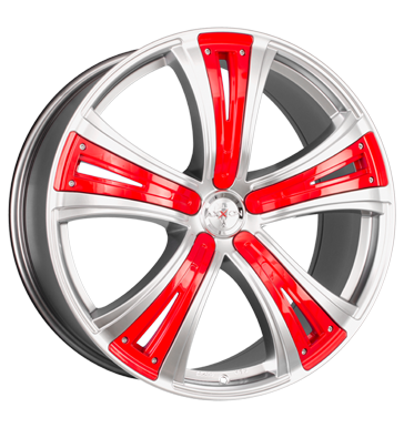 pneumatiky - 8.5x19 5x120 ET45 Axxion Diva chrom chromsilber deko sport rot Flip zvaz Rfky / Alu ventil cepice kufr Tray Autodlna