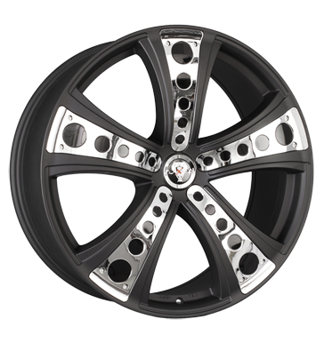 pneumatiky - 8.5x19 5x114.3 ET50 Axxion Diva schwarz schwarz matt deko race chrom Truck lto od 17,5 