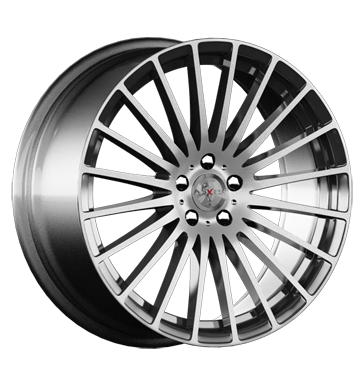 pneumatiky - 8.5x19 5x120 ET34 Axxion Excess grau / anthrazit daytona grau hochglanzpoliert Cel rok vuz Rfky / Alu Rondell Offroad Zimn 17.5 