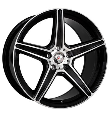 pneumatiky - 9x20 5x112 ET35 Axxion Super Concave schwarz schwarz hochglanz poliert GS-Wheels Rfky / Alu Offroad cel rok od 17,5 