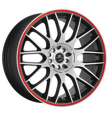 pneumatiky - 8.5x19 5x110 ET23 Barracuda Karizzma rot Mattblack-Polished / Color Trim rot Hamann Rfky / Alu Kamiony pln rok od 17,5 