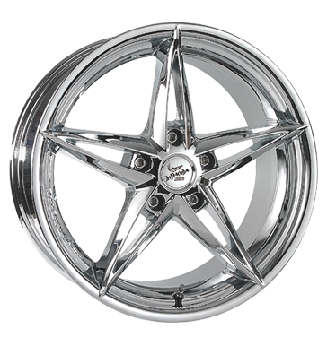 pneumatiky - 8.5x18 4x100 ET35 Barracuda Mirage chrom real chrom neprirazen kategorie produktu Rfky / Alu zvedk auto havarijn kola Predaj pneumatk