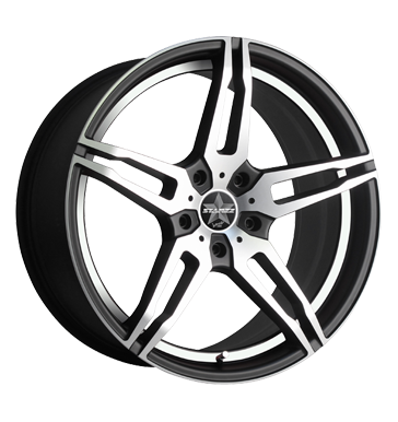 pneumatiky - 8.5x19 5x100 ET32 Barracuda Starzz schwarz matt black polished - undercut polished pce o pneumatiky Rfky / Alu Tricka PONGRATZ pneus