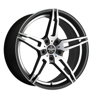 pneumatiky - 9.5x19 5x110 ET38 Barracuda Starzz schwarz matt black polished - undercut polished truck ventil Rfky / Alu zvodn auto VOLKSWAGEN Predaj pneumatk