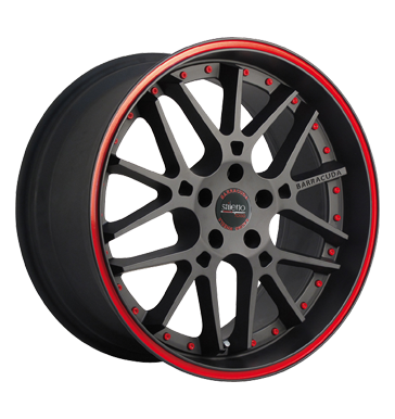 pneumatiky - 9.5x19 5x112 ET35 Barracuda Stiletto Rosso silber Pure Sports mit rotem Ring psy Rfky / Alu ALLESIO Mutec pneus