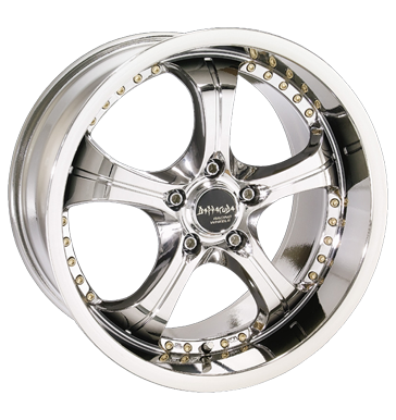 pneumatiky - 9.5x19 5x98 ET27 Barracuda Superfast chrom real chrom motor Rfky / Alu Barvy a Laky Barracuda pneu