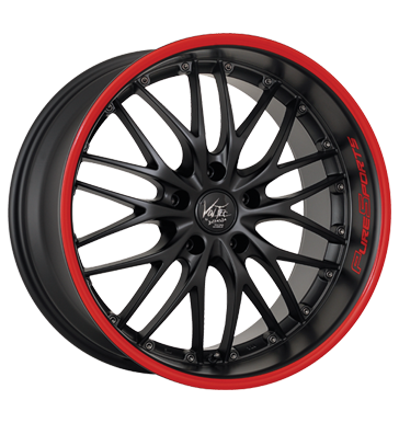 pneumatiky - 8x18 5x120 ET18 Barracuda Voltec T6 rot PureSports / Color Trim rot Tomason Rfky / Alu letadlo Sdrad pneus