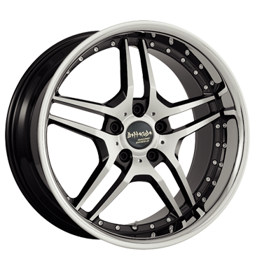 pneumatiky - 10x22 5x114.3 ET30 Barracuda Vegas schwarz higloss-black-polished/Inox-Lip Lehk nkladn vozidla pln rok od 17,5 